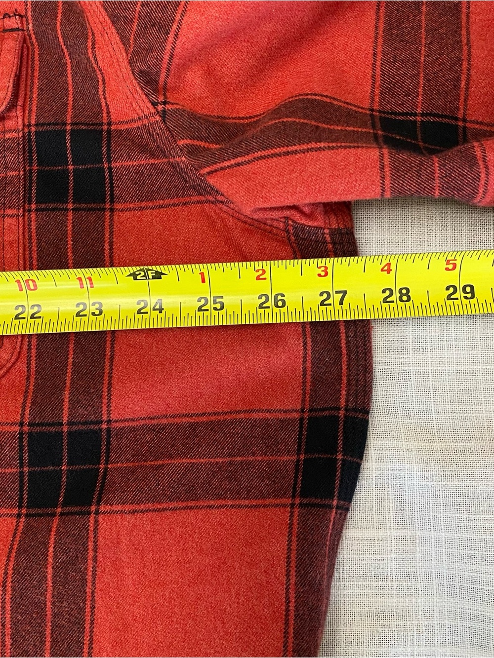 XL Carhartt Long sleeve Flannel Jacket TW4451-M Loose Fit 100% Cotton Red Plaid - Picture 9 of 10
